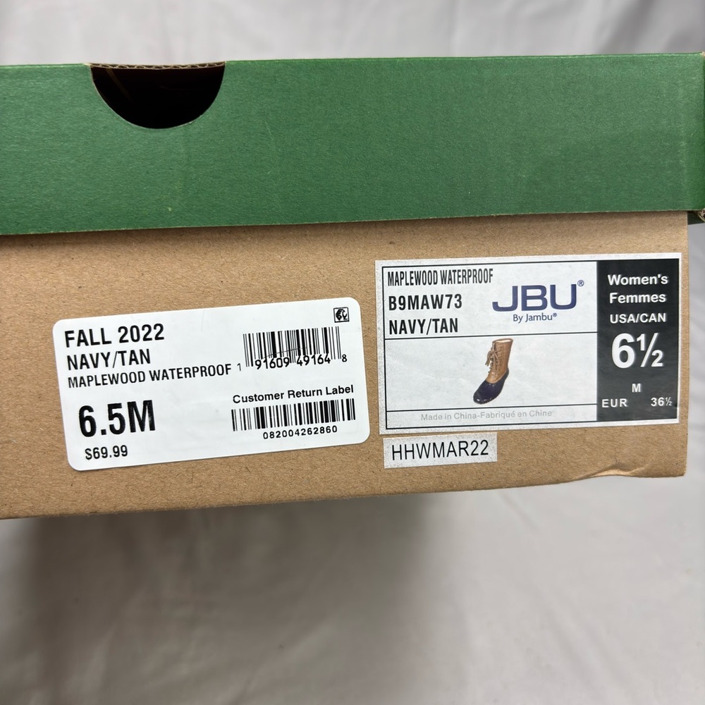JBU Women's Maplewood Water-Resistant
Lace-up Boots
NWB -Size 6.5M - Picture 7 of 8